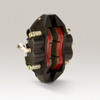 Preview: Bremssattel hinten 4-Kolben schwarz | CIK/FIA